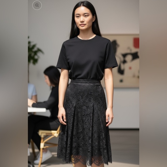 Burberry Dresses & Skirts - Burberry London Black Lace A-Line Skirt